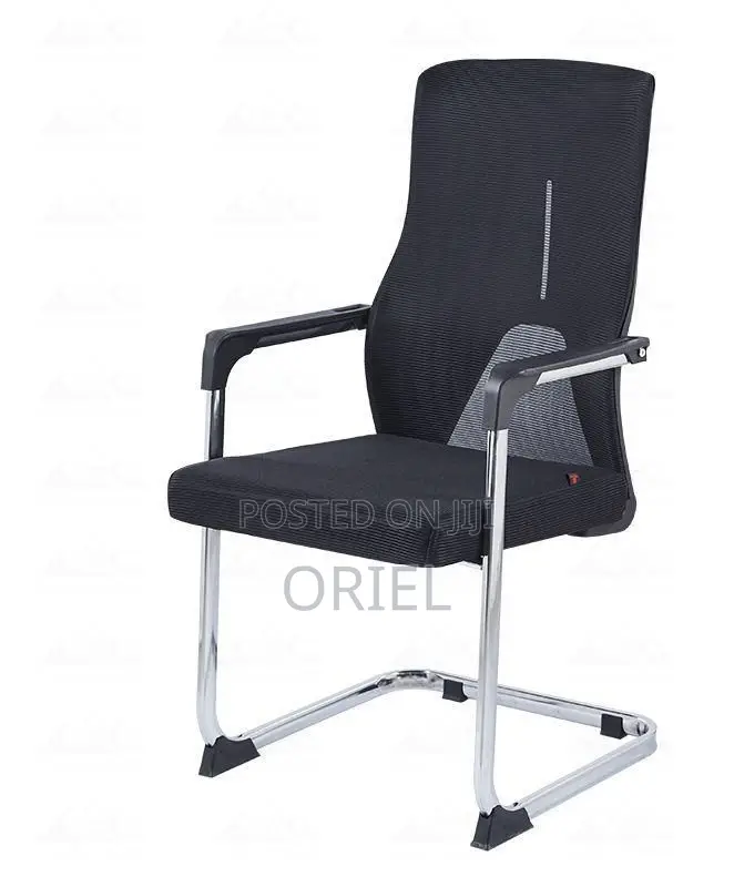 Office Geust Chair : Sled Base Ergonomic Mesh Office Visitor Chair