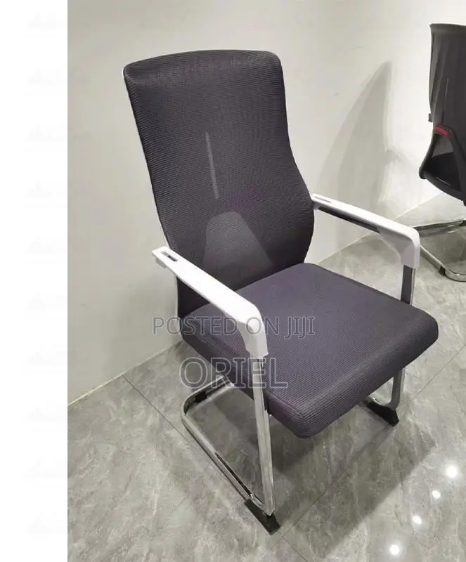 Office Geust Chair : Sled Base Ergonomic Mesh Office Visitor Chair