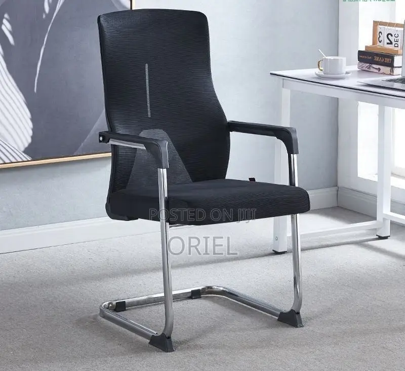 Office Geust Chair : Sled Base Ergonomic Mesh Office Visitor Chair
