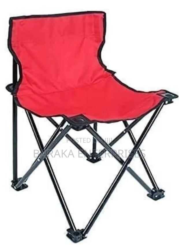 Foldable Metallic Frame Waterproof Armless Canvas Camping Chair