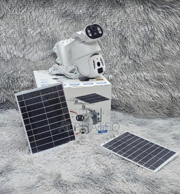 Dual Lens Solar CCTV Camera 6mp PTZ Wireless Camera With Solar Panel - main view