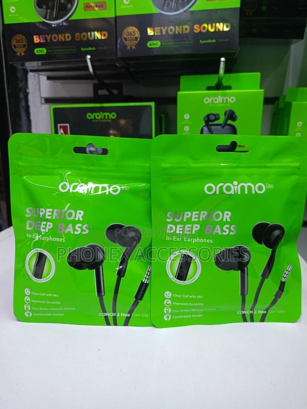 Oraimo Lite Superior Deep Bass Earphones – Conch 2 Neo