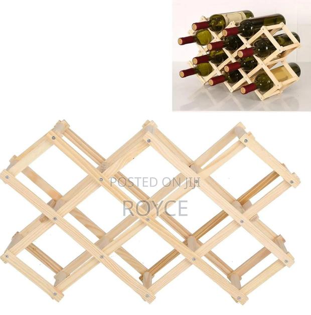 Foldable Wine Bottle Rack - thumbnail 2