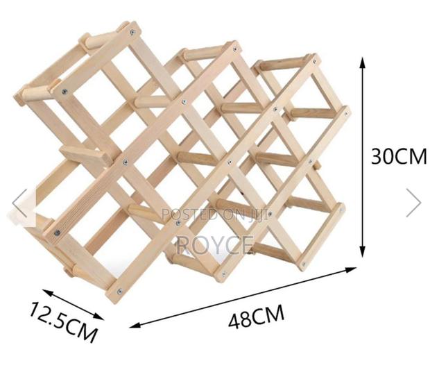 Foldable Wine Bottle Rack - thumbnail 3