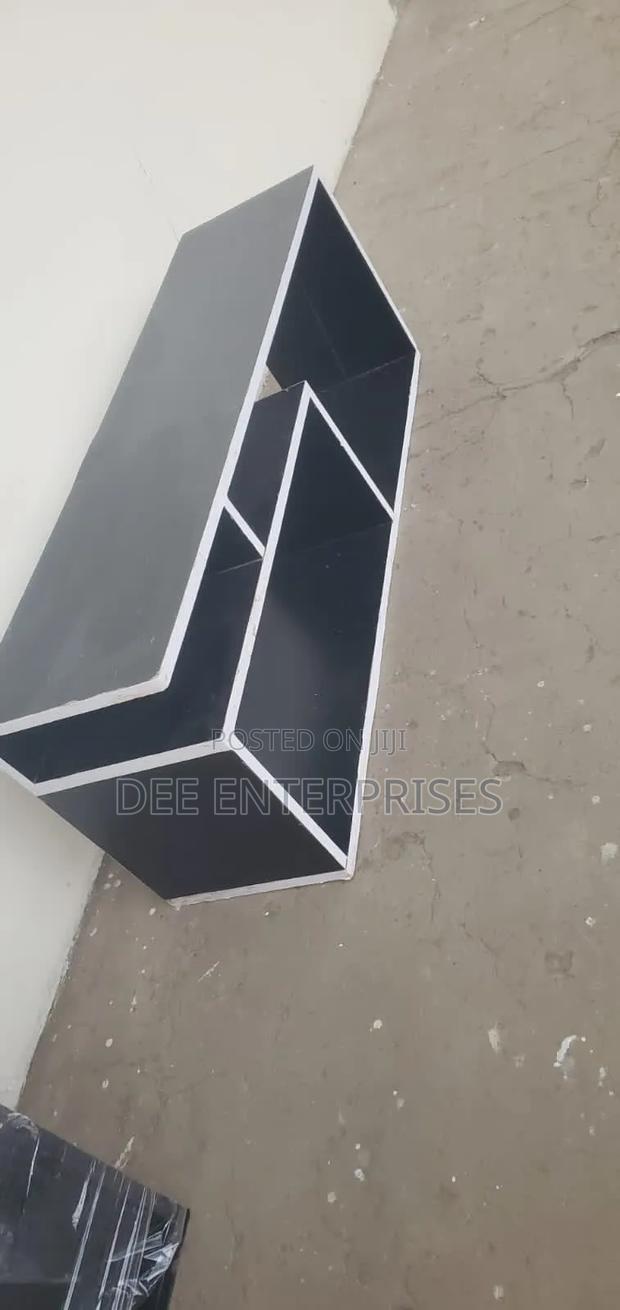 White on Black Mexico Modern Tv Stand - main view