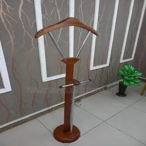 Office Hanger; Mahogany Executive Office Coat Hanger