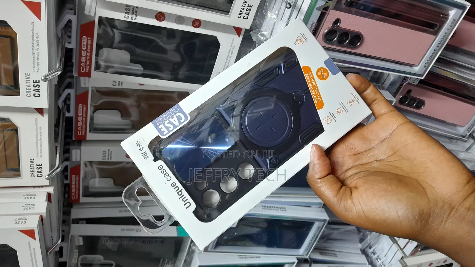 Wasse Military-Grade Rotating Ring Stand Case for Tecno Spark 40 Pro+