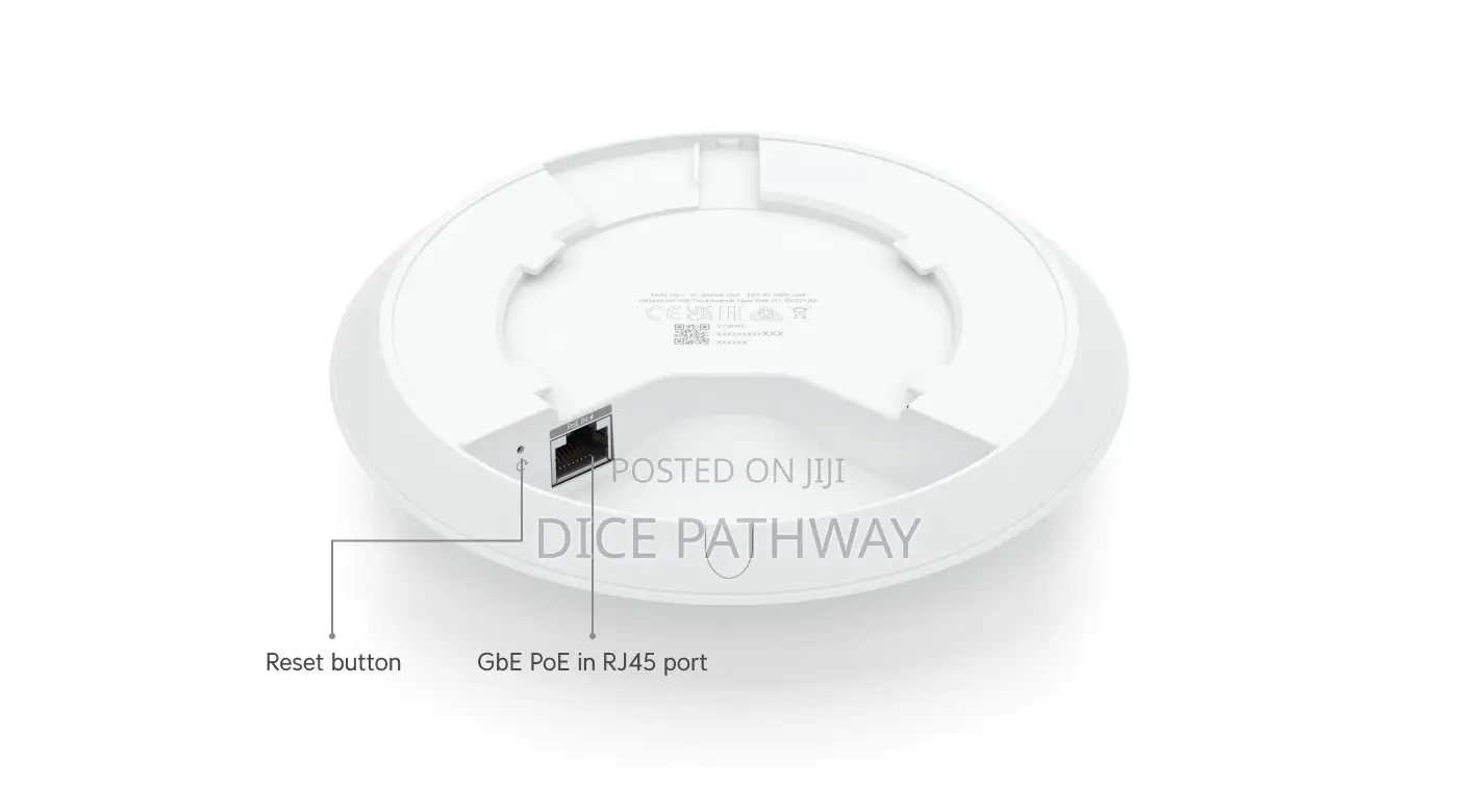Ubiquiti Unifi U6+ Wifi 6 2x2 Mimo Ap, Compact Ceiling-Mounted