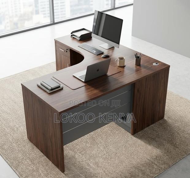Office Desk; 1.6 M Executive Curved Imported Office Desk