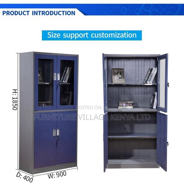 Office Cabinet ; Blue Office Storage Cabinet With Safe - thumbnail 6