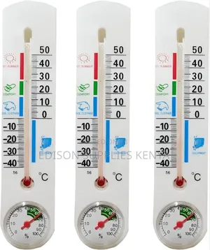 Wall Thermometer Thermo Hygrometer Garden Room Kitchen Thermometer