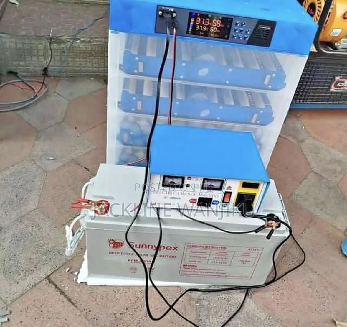 New Eggs Incubator 320 Eggs + 150ah Battery Back Up