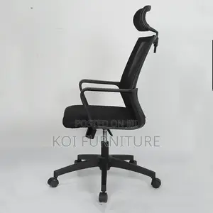 Office Chair : Modern Black Mesh Task Chair