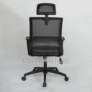Office Chair : Modern Black Mesh Task Chair