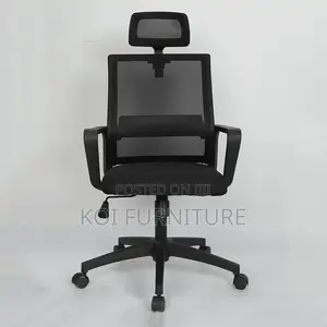 Office Chair : Modern Black Mesh Task Chair