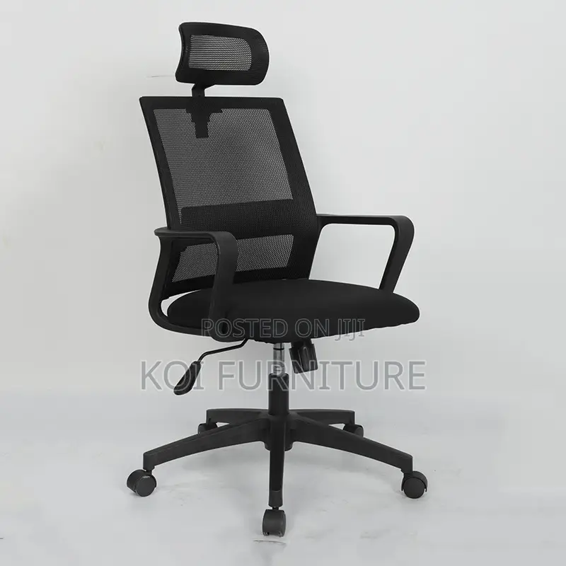 Office Chair : Modern Black Mesh Task Chair