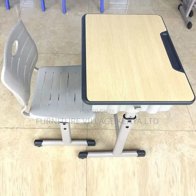 Kids Desk; Adjustable School Kids Desk And Chair