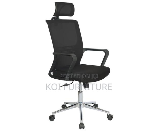 Office Chair : Modern Black Mesh Task Chair - thumbnail 10