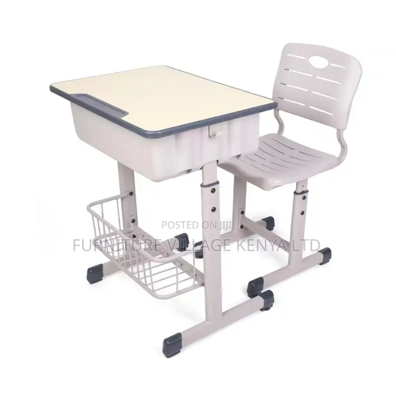 Kids Desk; Adjustable School Kids Desk And Chair