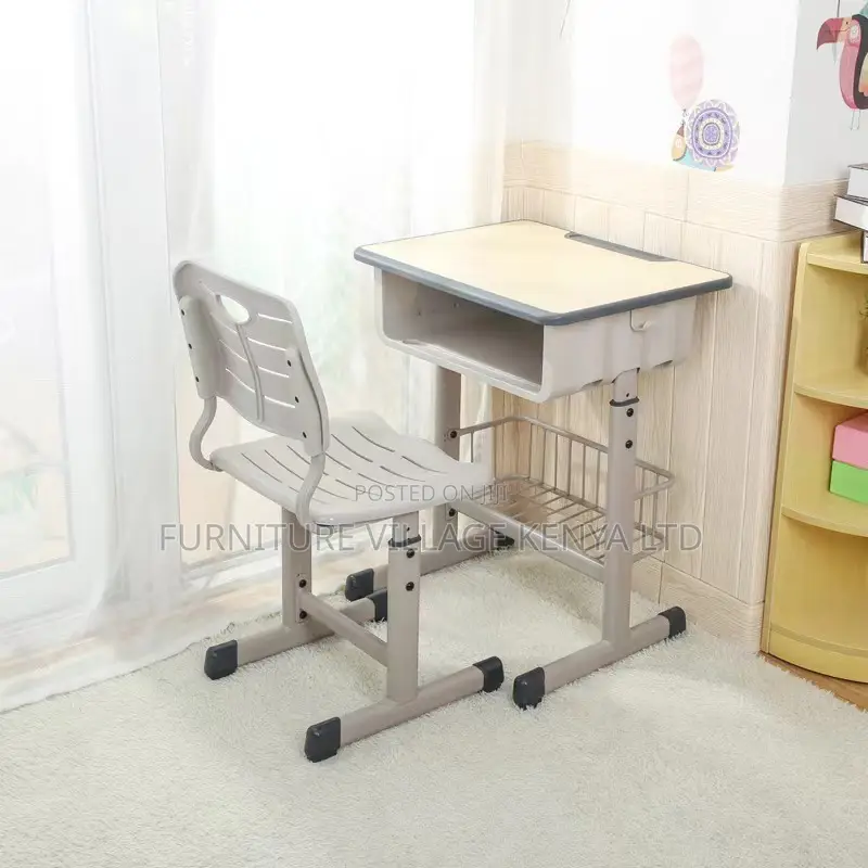Kids Desk; Adjustable School Kids Desk And Chair