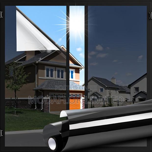 Window Reflective Film for Daytime Privacy and Cooling
