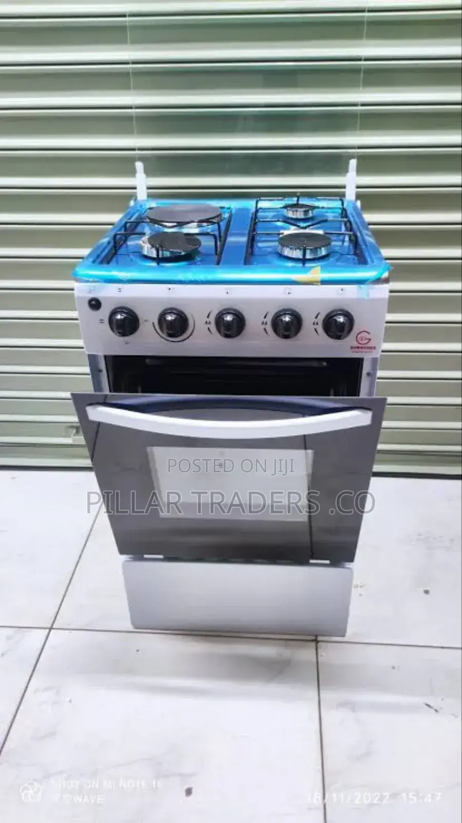 Eurochef Free Standing 4 Gas Burner Cooker With Gas Oven
