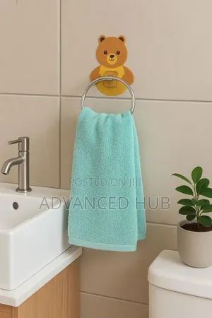 Punch Free Cartoon Themed Sink Towel Ring