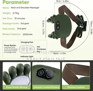 Intelligent Electric Neck Shoulder Massager With Heat 4d Kneading