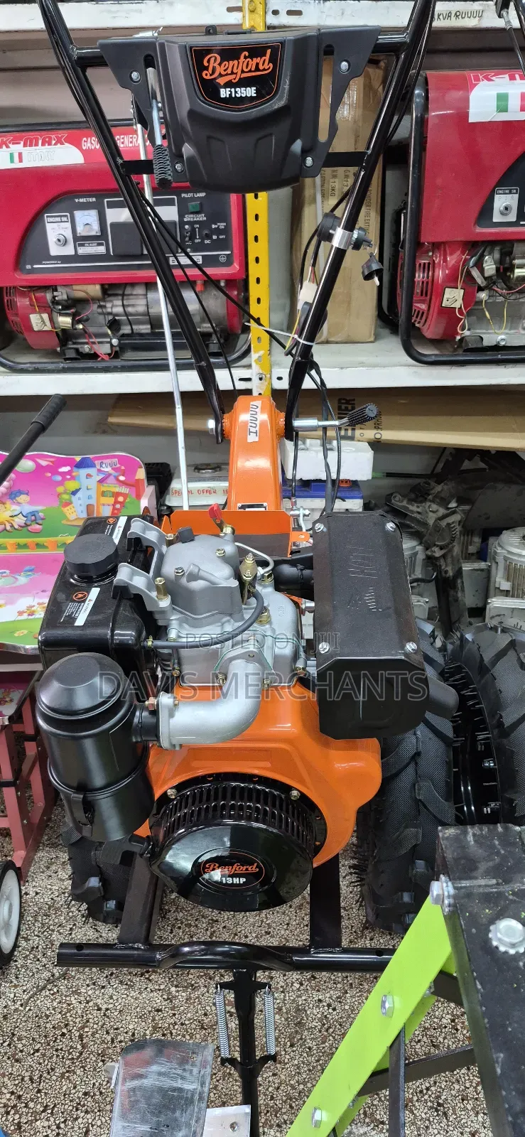 Walking Tractor With 9hp Key Start Function