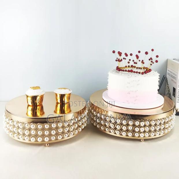 Iron Top Cake Stand -3pcs - thumbnail 2