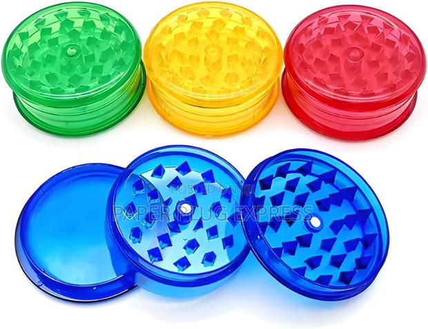 Acrylic Plastic Herb Grinder – 2 Layer 63mm (Plain Colors) - main view