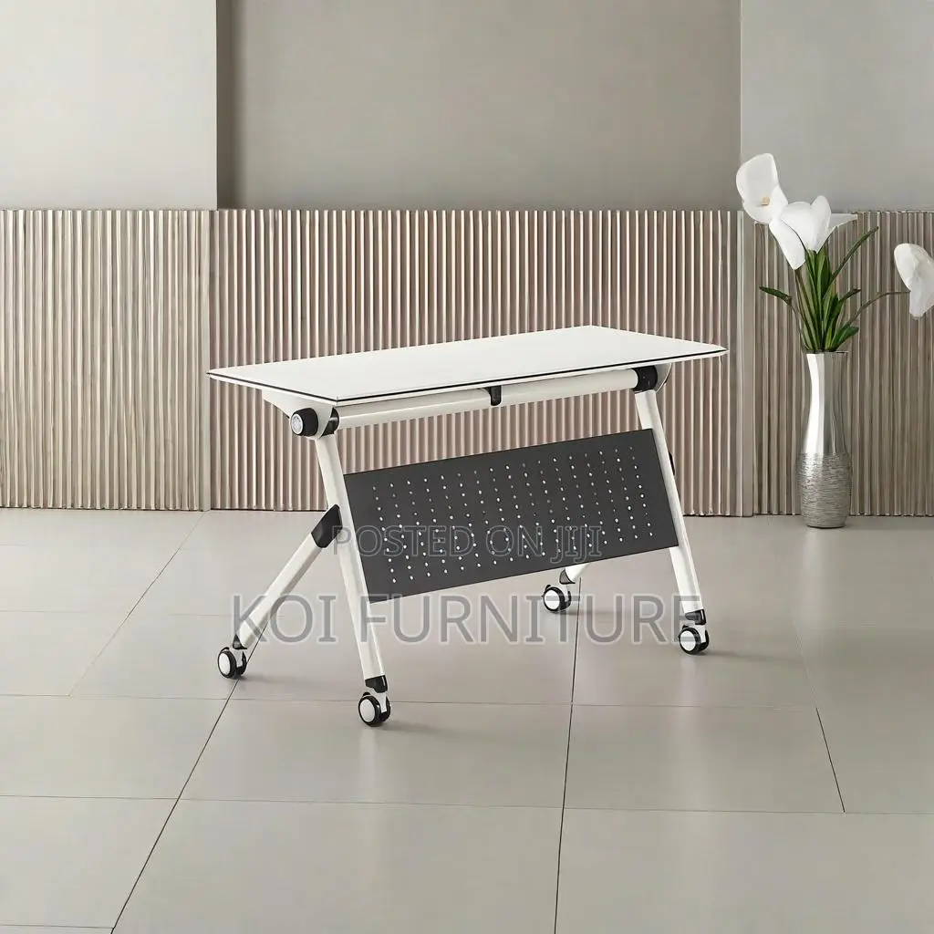 Office Table : Mobile Foldable Office Training Table