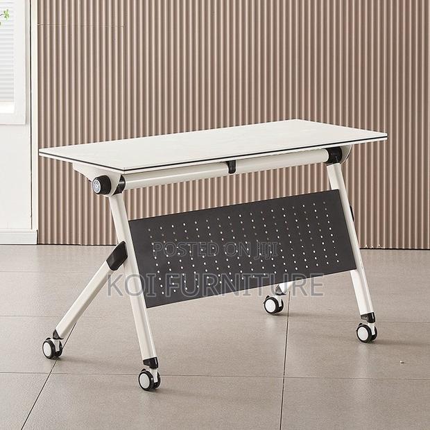 Office Table : Mobile Foldable Office Training Table - thumbnail 3