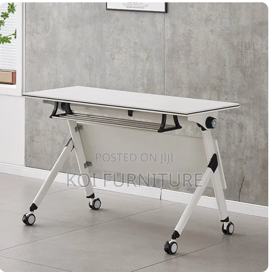Office Table : Mobile Foldable Office Training Table