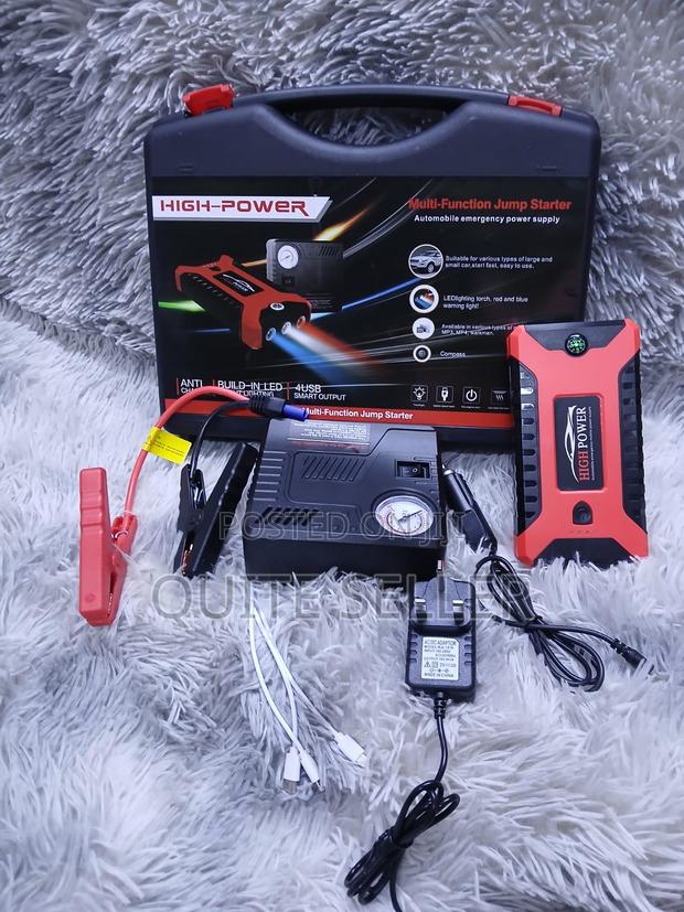High-Capacity Battery for Jump-Starting Emergencies Outdoor Adventures