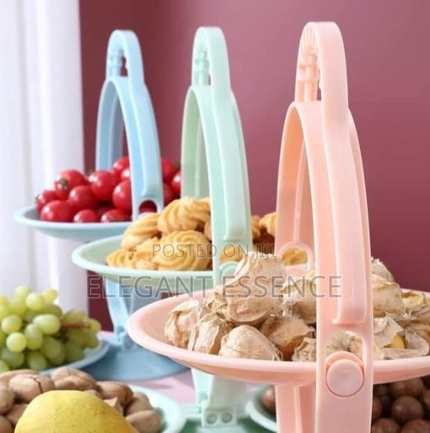 Folding 3 Layer Plate Fruit Rack - thumbnail 2