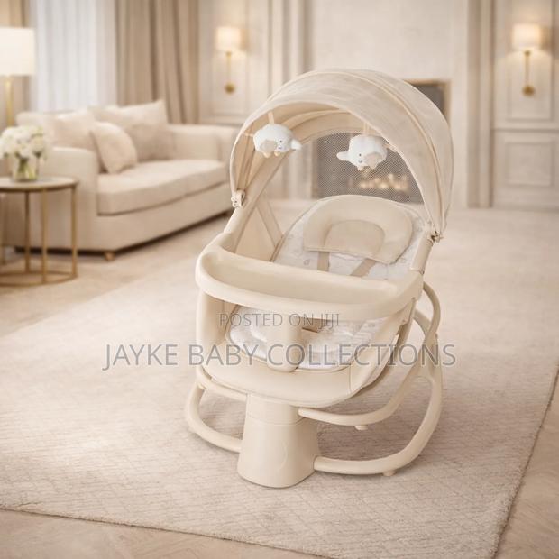 Smart Electric Baby Swing – App Control Soothing Comfort