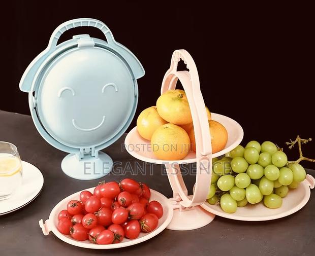 Folding 3 Layer Plate Fruit Rack - main view