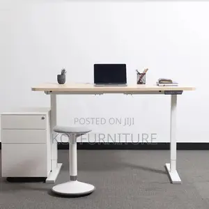 Office Desk: Modern 1.4m Electrical Height Adjustable Desk