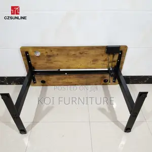 Office Desk: Modern 1.4m Electrical Height Adjustable Desk