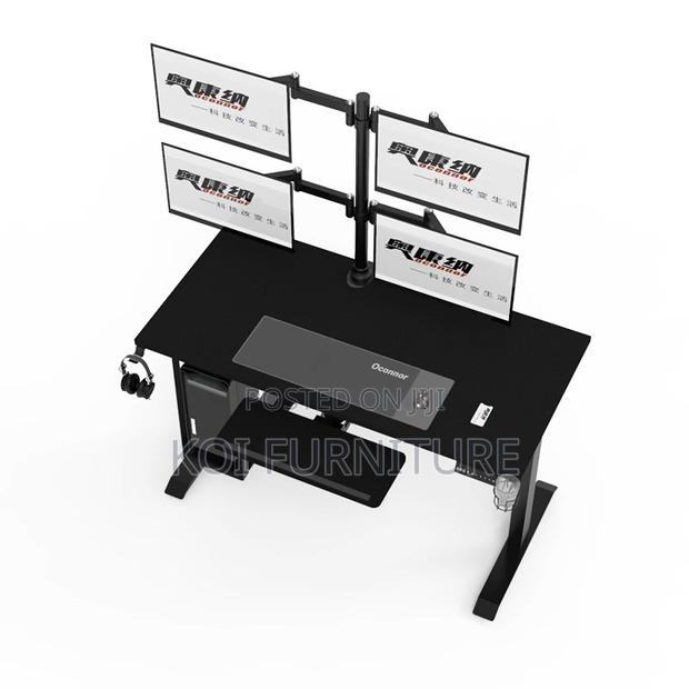 Office Desk: Modern 1.4m Electrical Height Adjustable Desk - thumbnail 6