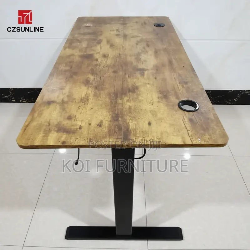 Office Desk: Modern 1.4m Electrical Height Adjustable Desk