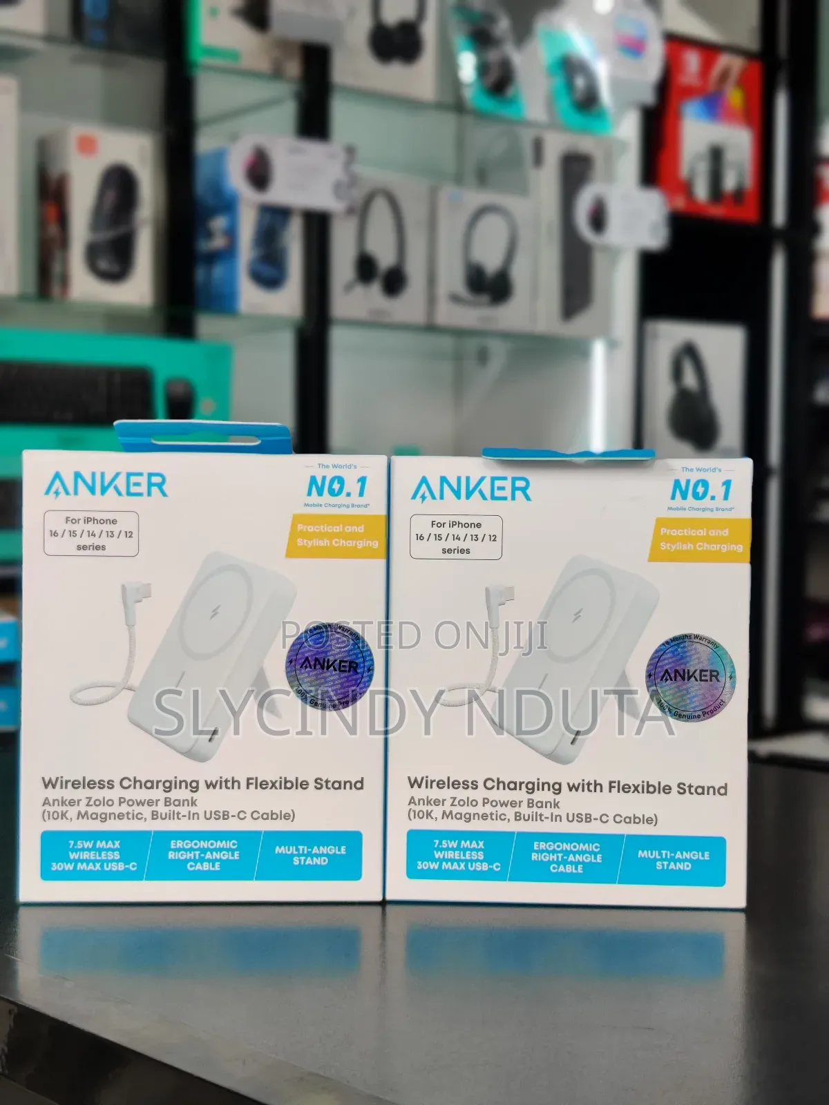 Anker Zolo Wireless Charging Powerbank With Flexible Stand
