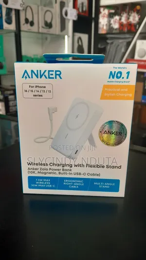 Anker Zolo Wireless Charging Powerbank With Flexible Stand