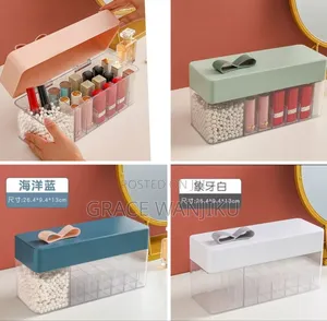 Transparent Lipstick Storage Box Makeup Organizer