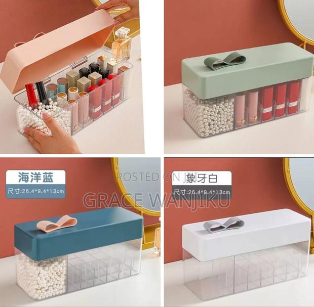 Transparent Lipstick Storage Box Makeup Organizer