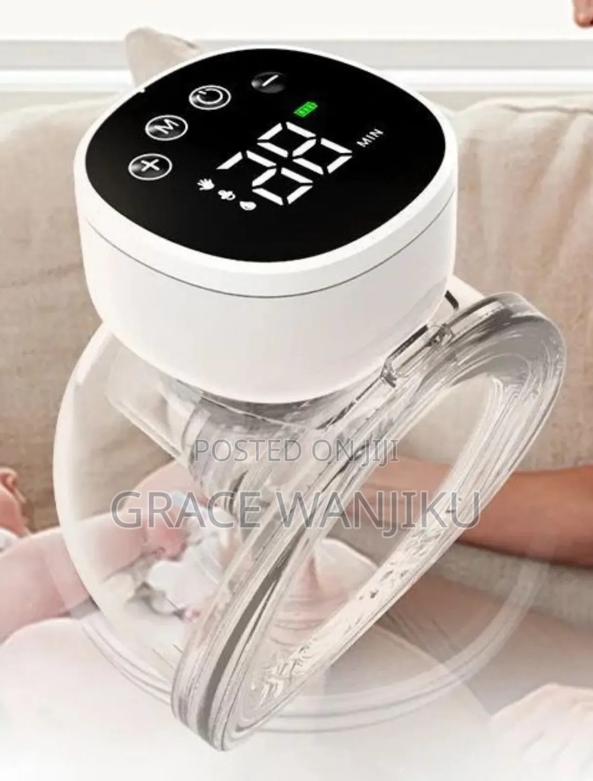 2/1pcs Electric Breast Pumps Portable Hands Free Wearable Breast Pump