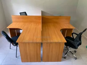 4 Way L-Shape Workstation Desk