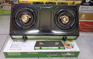 Ipcone Stainless Steel 2-Burner Stove – Black - Jm