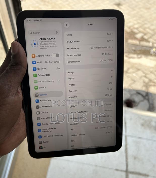 Apple iPad mini 6 64 GB Gray - thumbnail 4